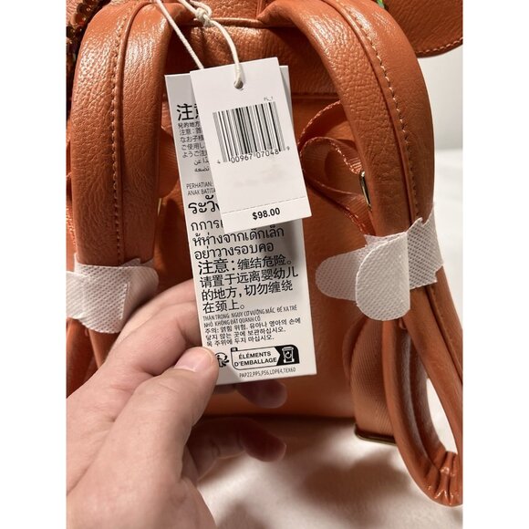 Disney Parks Loungefly Minnie Mouse Copper Sequin Mini Backpack NWT - Picture 10 of 16